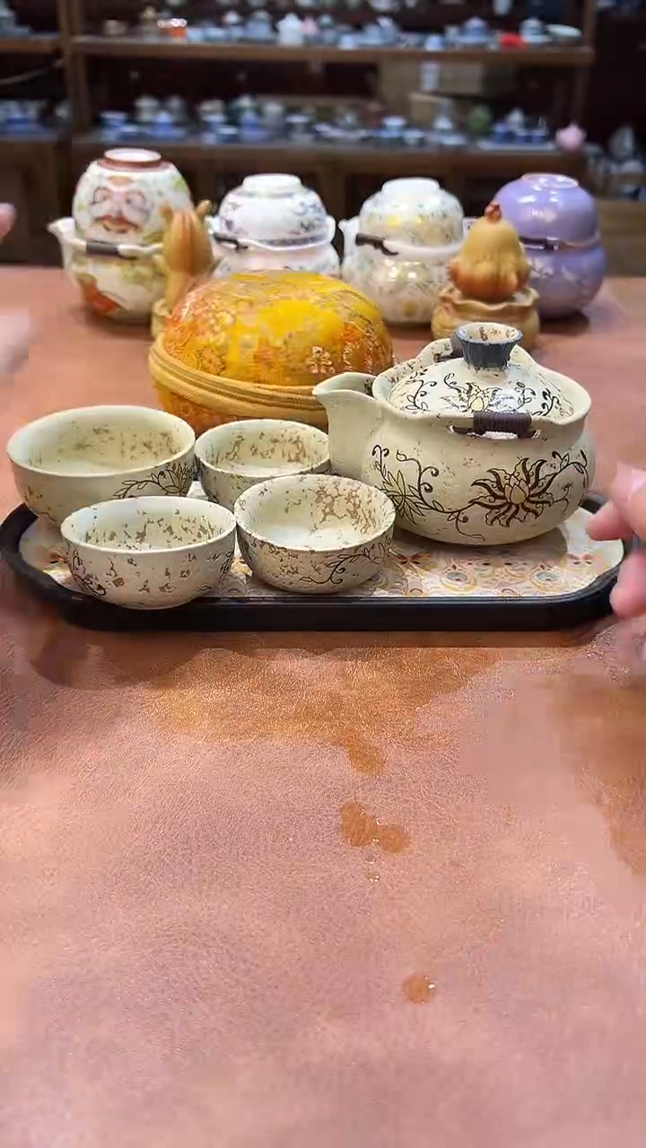 真的很便宜会开片的旅行茶具