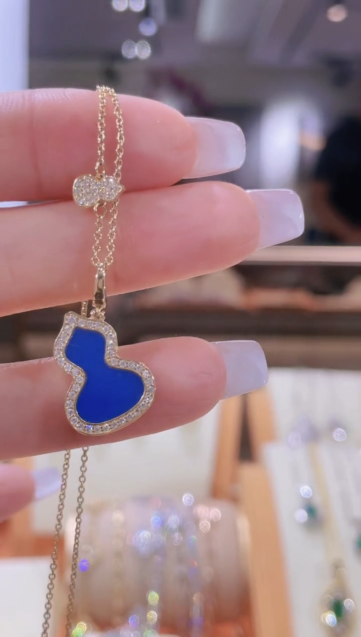 【闪购商品】钻石颈饰18K金镶嵌项链