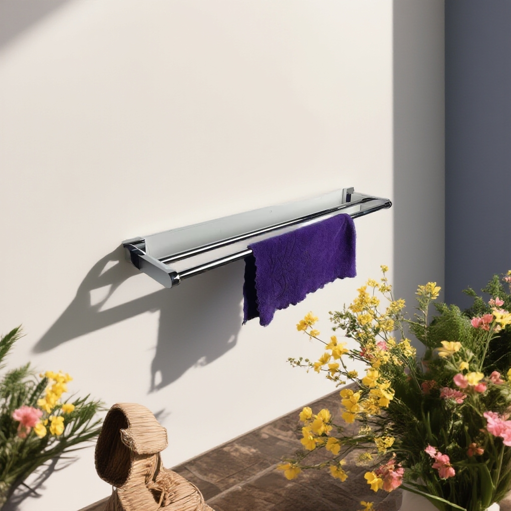 壁挂款60cm以上置物毛巾架浴巾架壁挂双杆