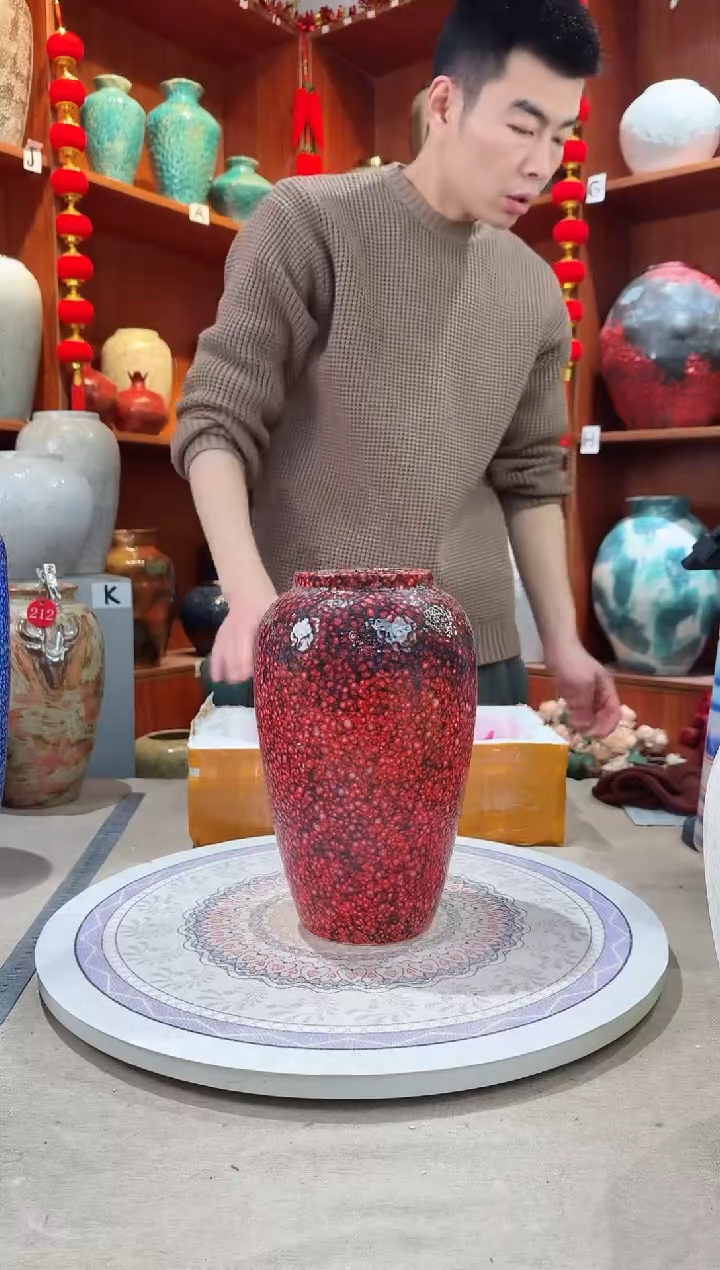 【闪购商品】瓶陶瓷花瓶 无花微瑕a579  