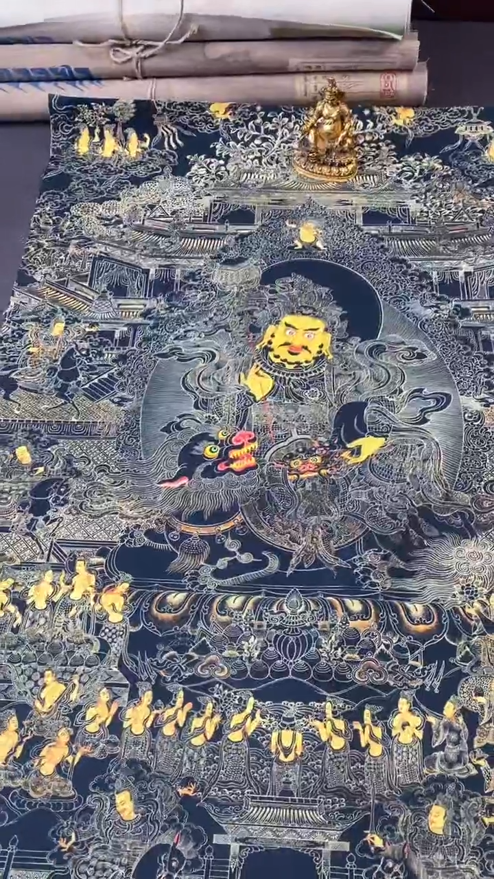 卷轴画王姬藏传唐卡艺术品