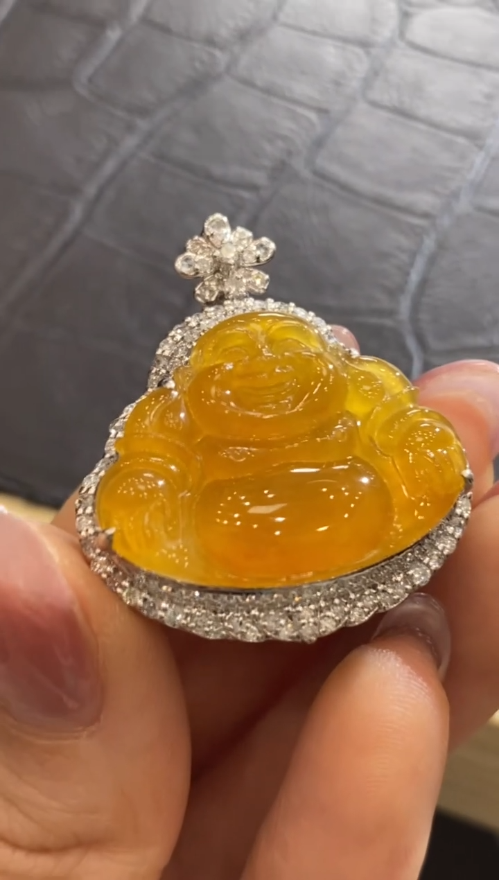 【闪购商品】翡翠颈饰18K金镶嵌收到货48小时鉴赏期（超时不退不换）