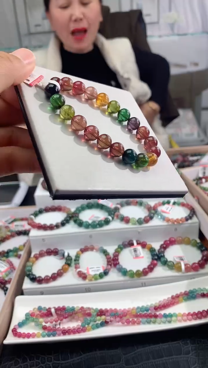 【闪购商品】碧玺手串未镶嵌多样性发一条