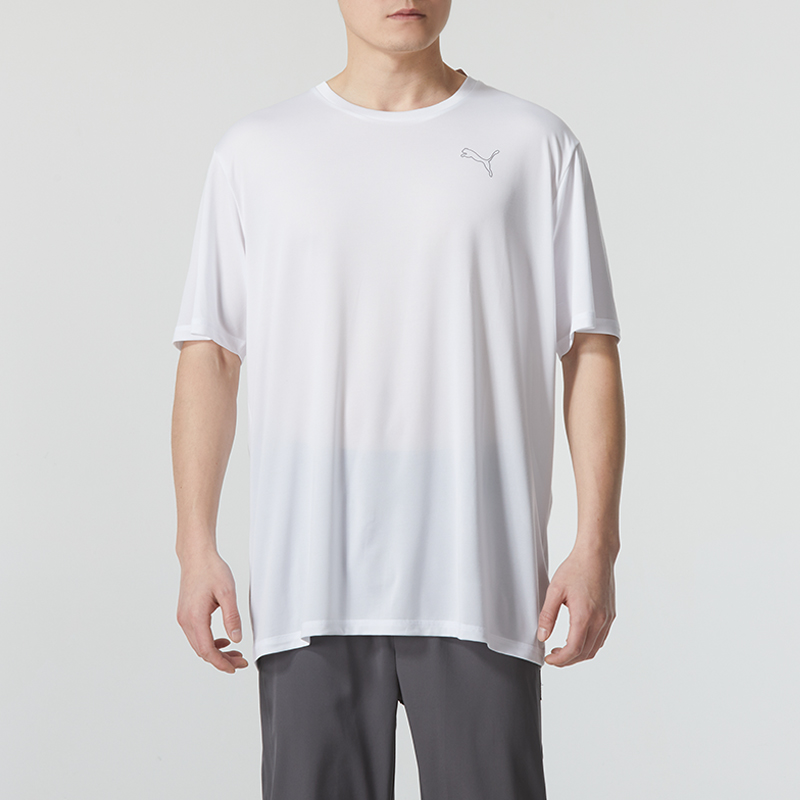 PUMA彪马速干衣短袖男装新款男士健身衣透气圆领t恤运动服58721