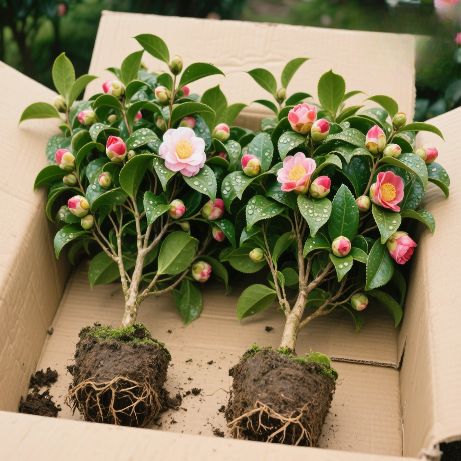 四季香妃茶花盆栽带花苞五色赤丹山茶花树苗多色好养花苗室内植物