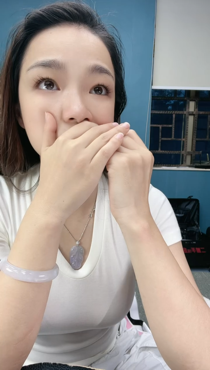 翡翠挂件未镶嵌车挂FL85/多样性发其一CP配绳