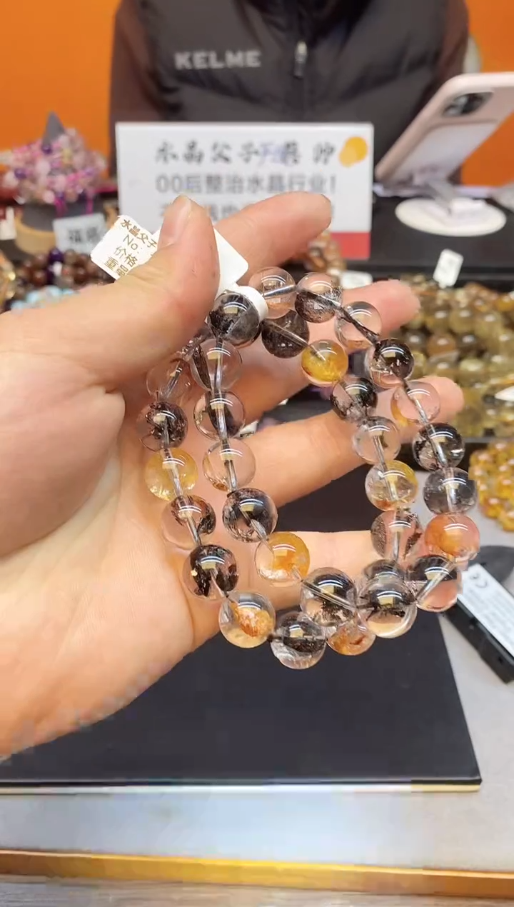 【闪购商品】水晶手串未镶嵌A67 彩闪灵 12mm 多样性发其一