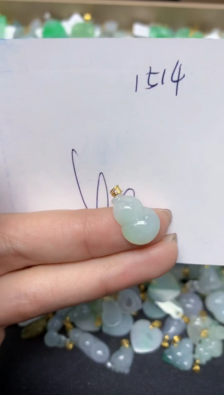 【闪购商品】翡翠颈饰18K金镶嵌 天然翡翠A货