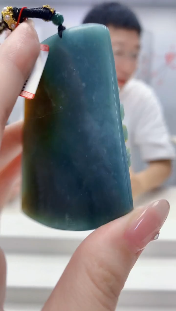 定制翡翠未镶嵌奈****粥5158jw-毛货挂件50