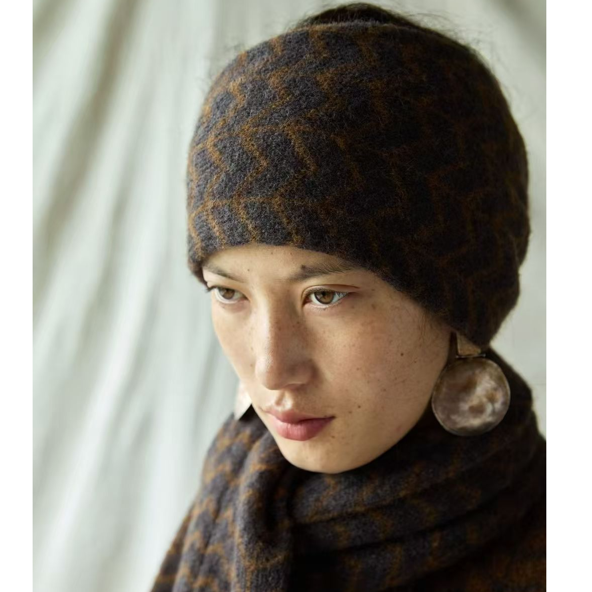 左岸迷香25FW7227针织头套帽子