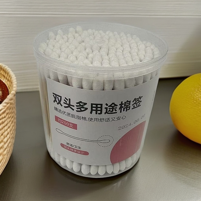 棉签掏耳朵化妆卸妆专用棉花棒家用家庭装双头棉签棒