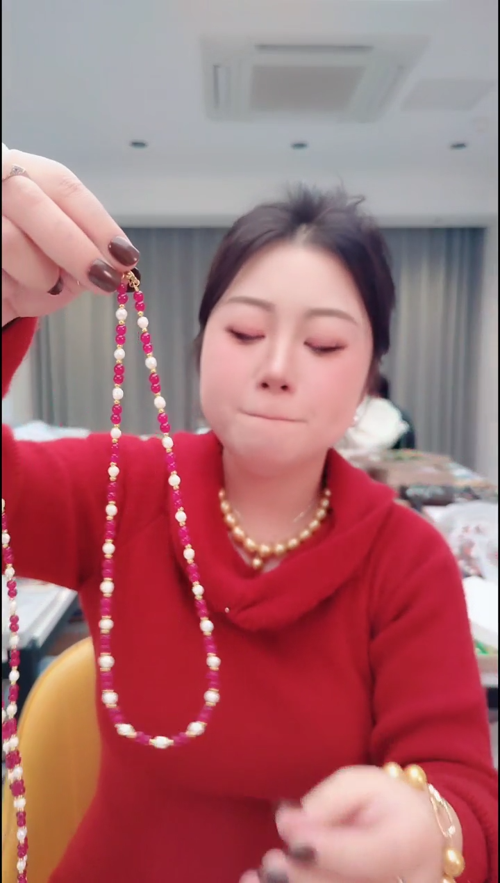 颈饰未镶嵌淡水珍珠3140毛衣链