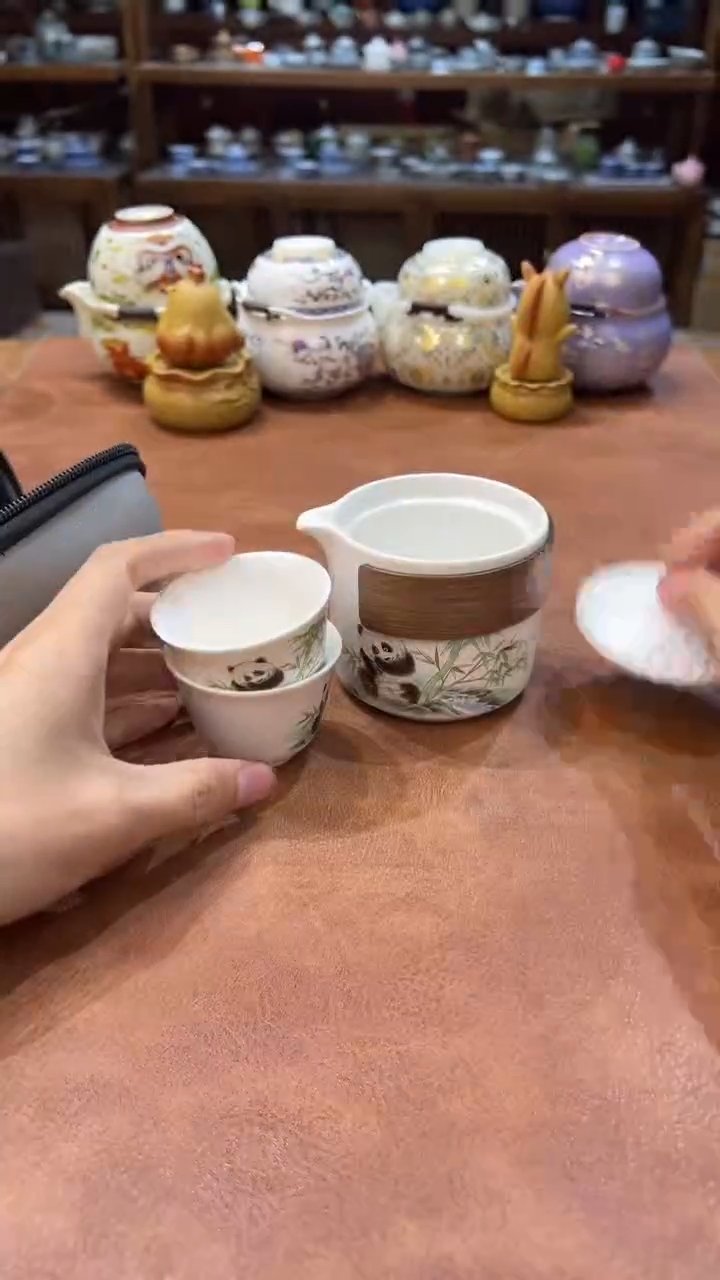 真的很便宜会开片的旅行茶具