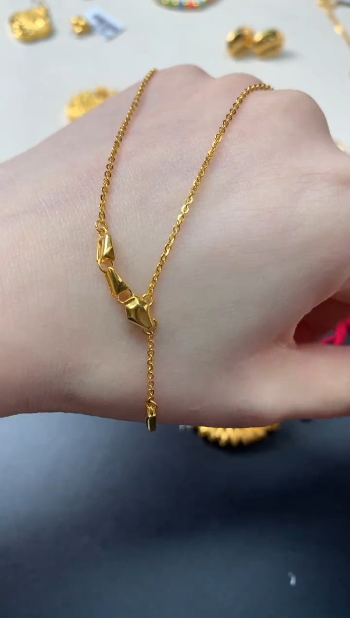 【闪购商品】定制足金项链Z19|4932