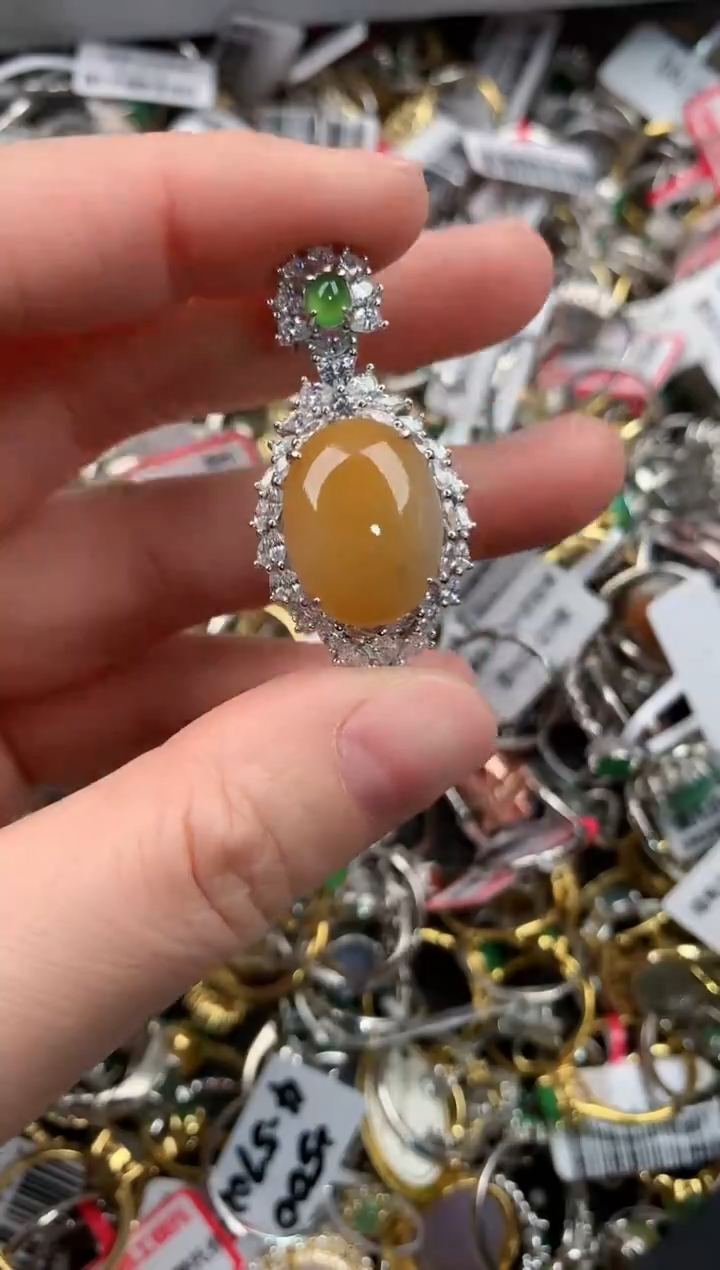 银S925镶嵌戒指翡翠888  6