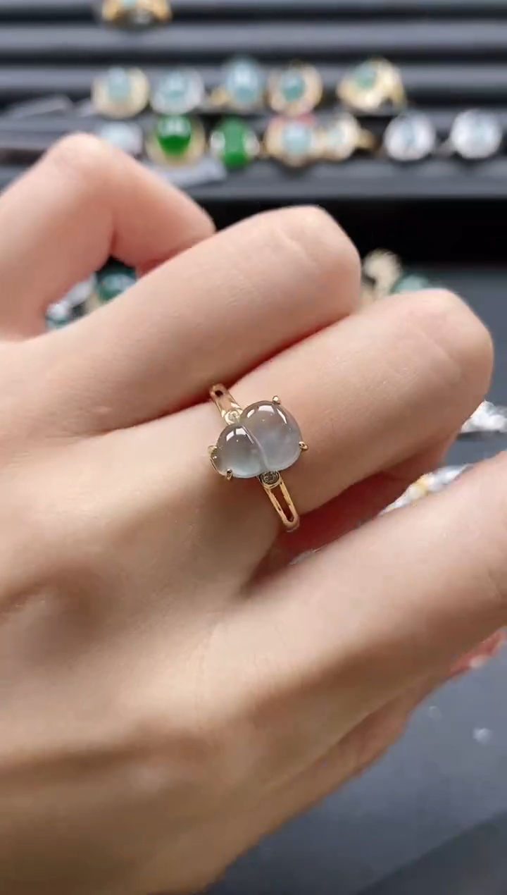 【闪购商品】翡翠戒指银S925镶嵌51511