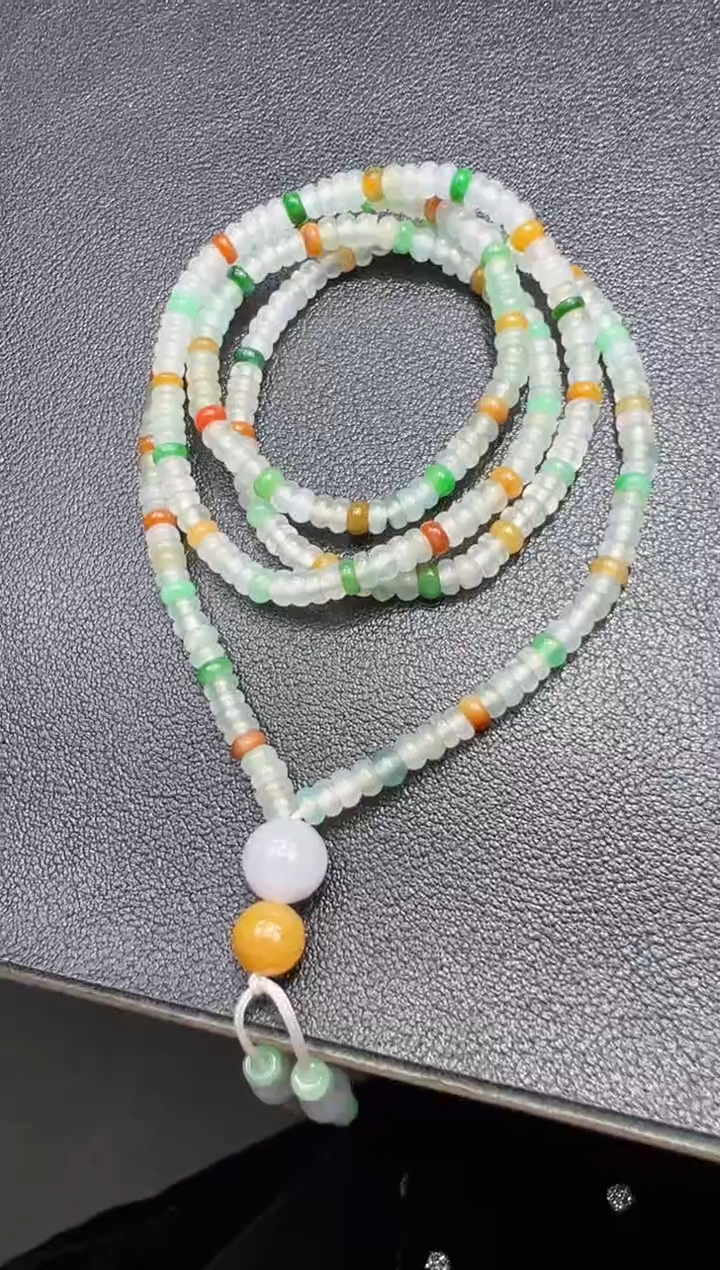 【闪购商品】翡翠颈饰未镶嵌4mm+翡翠珠链