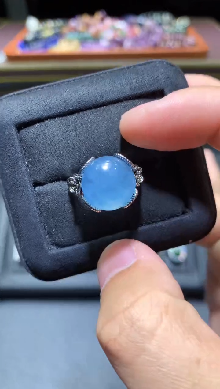 【闪购商品】海蓝宝石戒圈未镶嵌K07