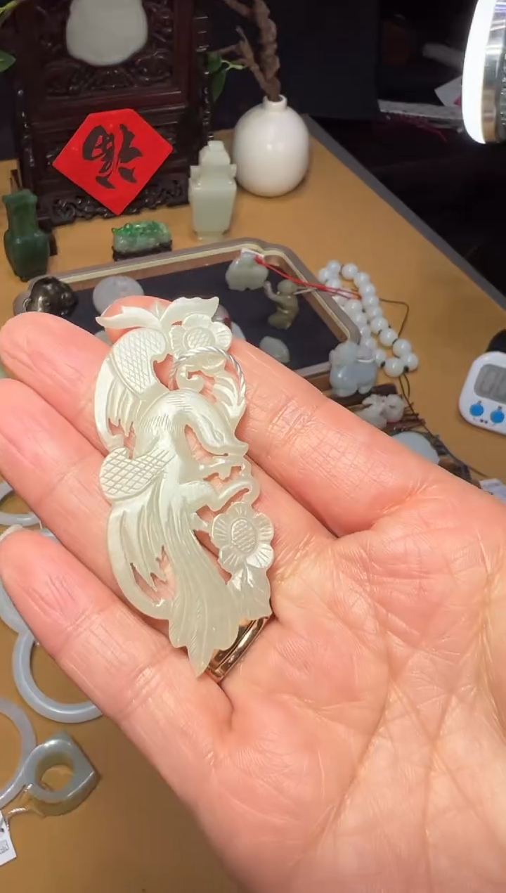 【闪购商品】和田玉XHM-917    喜鹊登梅