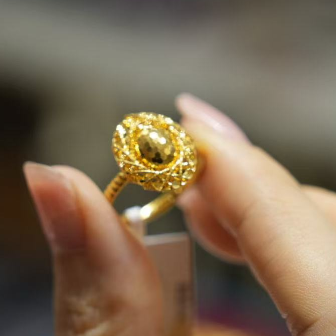 【巧玲专属】足金999鸽子蛋戒指 活口经典 4.11