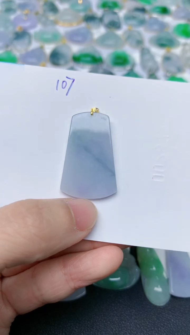 【闪购商品】翡翠颈饰18K金镶嵌天然翡翠A货    