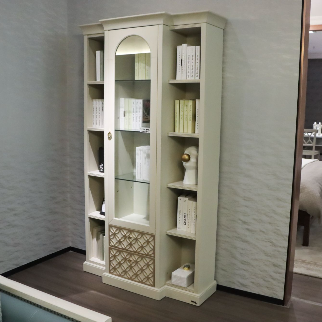 polocyte/保罗赛特美式多层实木书柜轻奢