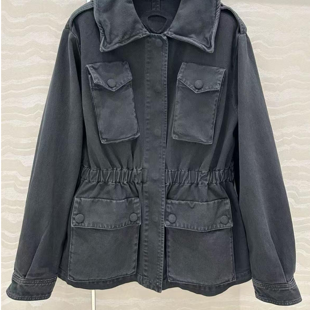 吾火火四口袋做旧工装外套HXX57627BJ