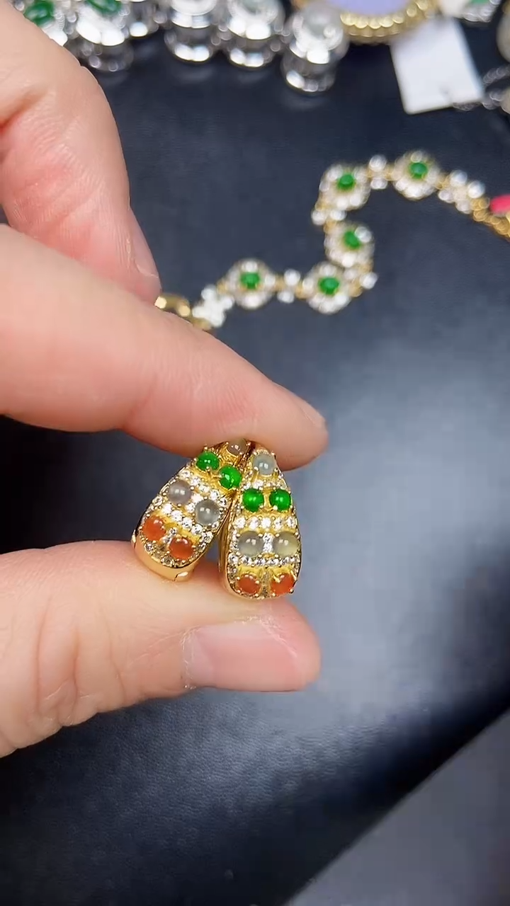 银S925镶嵌戒指翡翠1610