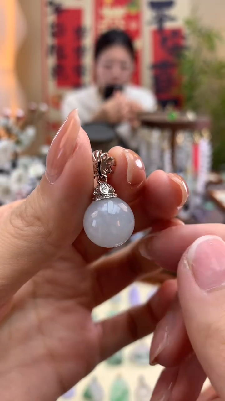 【闪购商品】翡翠颈饰银S925镶嵌珠子