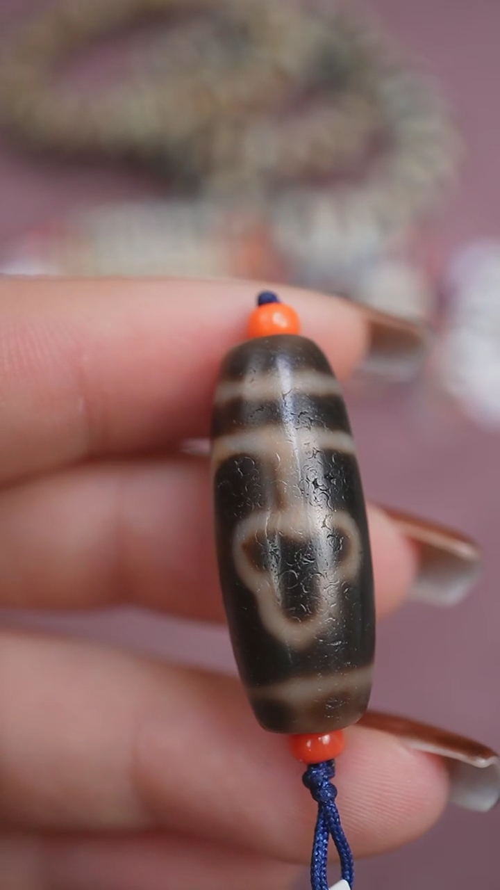 【闪购商品】玛瑙/玉髓颈饰未镶嵌蚀花玛瑙珠定制编绳