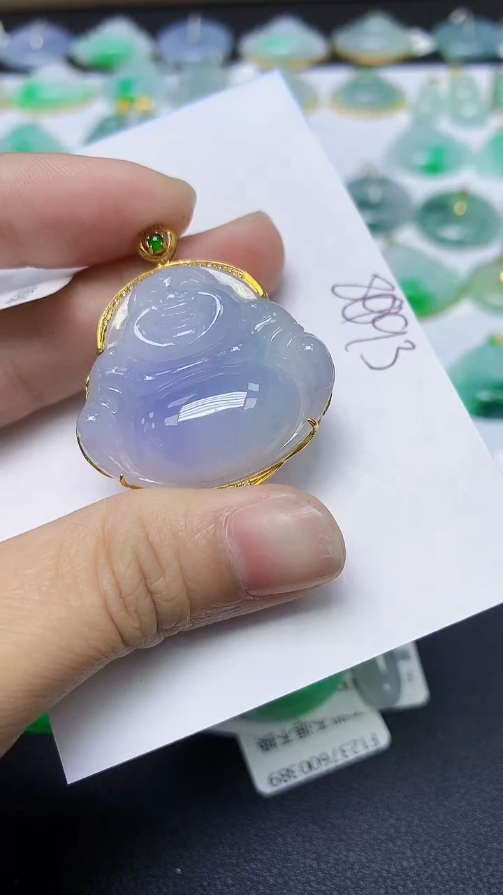 翡翠未镶嵌颈饰天然自然緬甸A貨翡翠