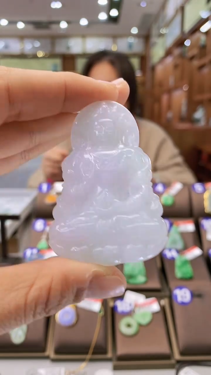 【闪购商品】翡翠颈饰未镶嵌观音