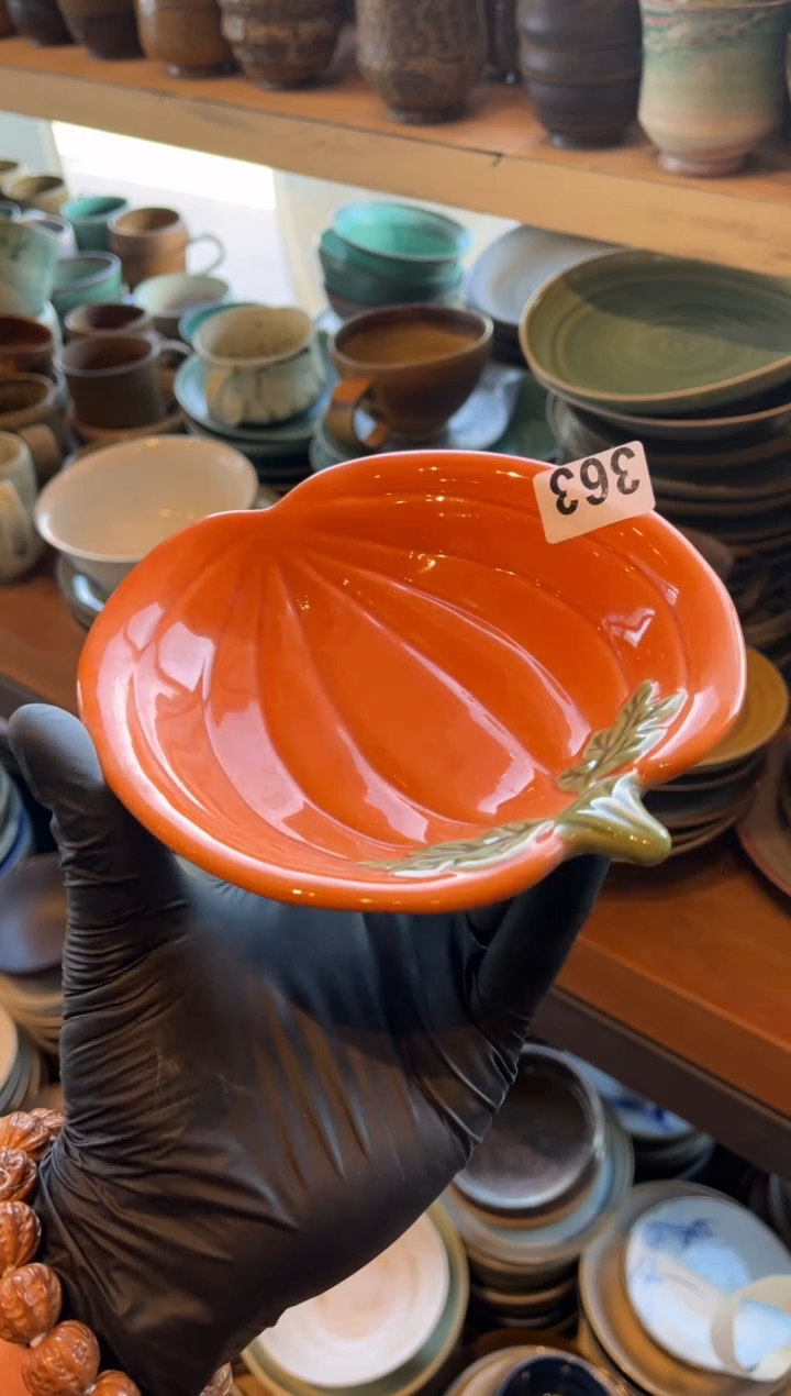 【闪购商品】瓷片363微瑕南瓜盘小盘