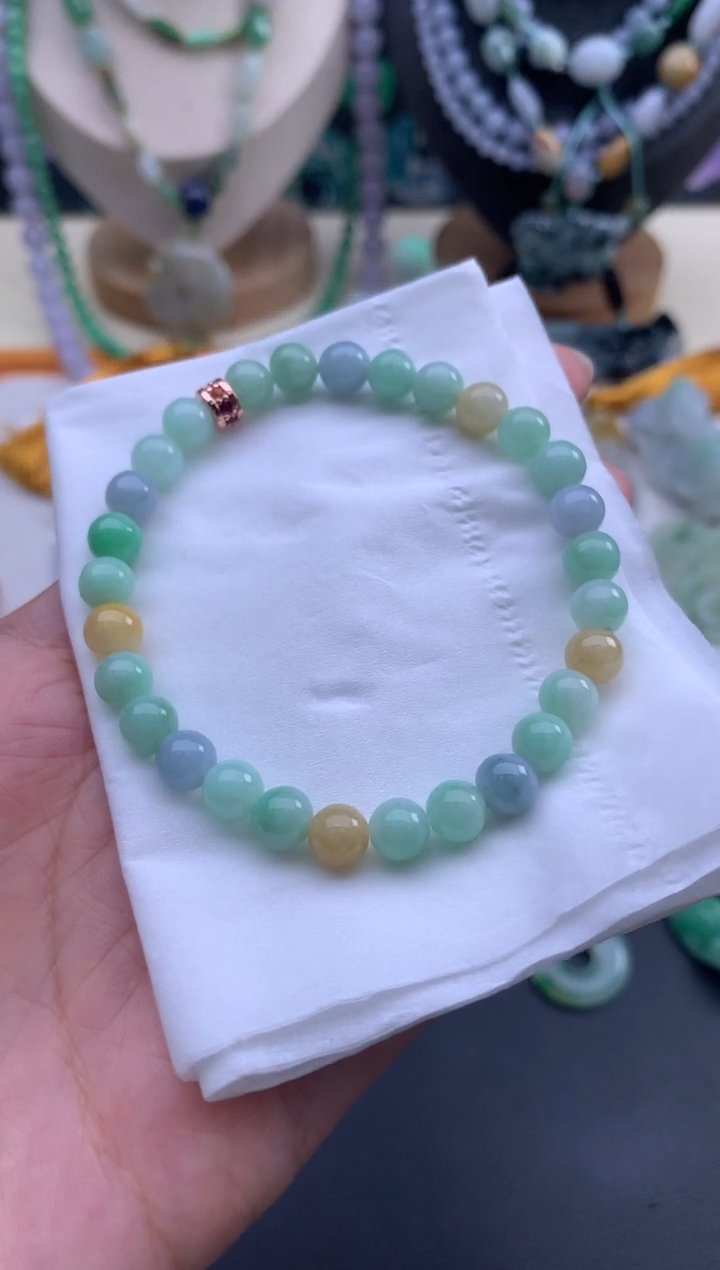 未镶嵌手串翡翠翡翠