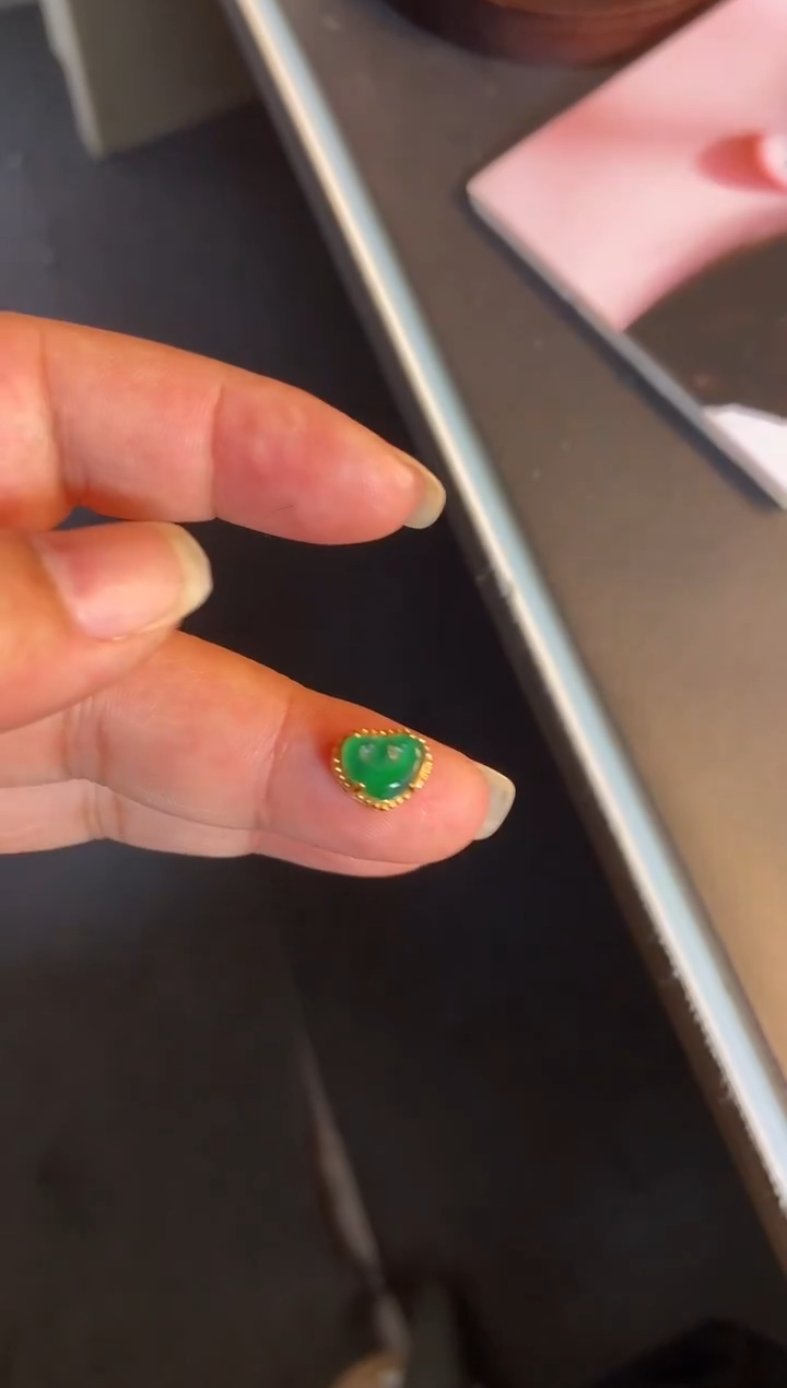 吊坠(不含链)银S925镶嵌翡翠1