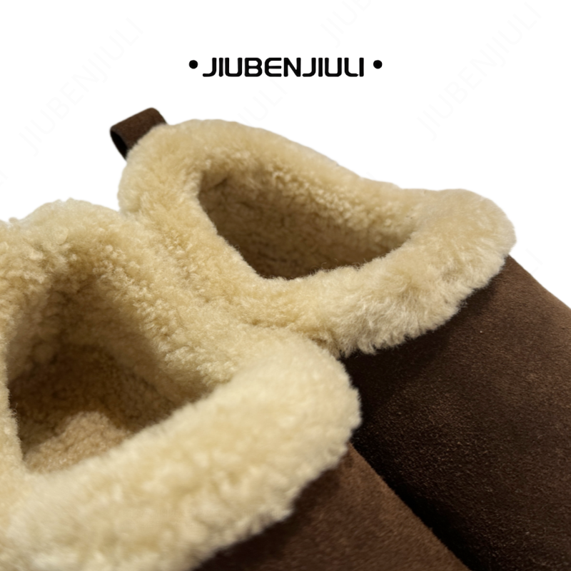 大土豆勃肯鞋女款2025新款冬季加绒加厚保暖一脚蹬雪地鞋【21872】