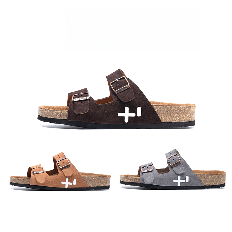 欧美代工厂勃肯鞋男沙滩凉鞋女真皮丑萌鞋软木博肯鞋夏外穿凉鞋