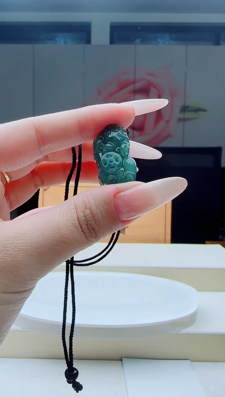 颈饰未镶嵌翡翠多样性发其中一