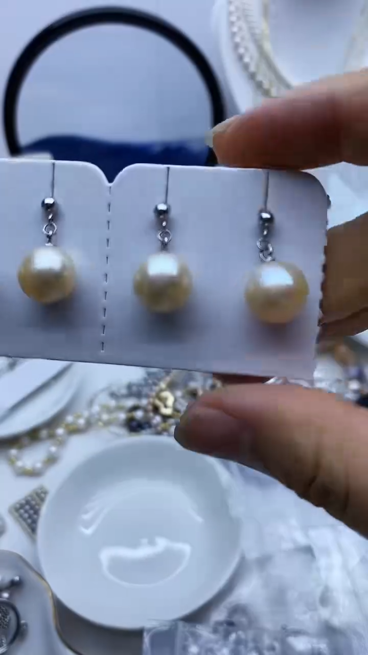 未镶嵌耳饰淡水珍珠耳环多样性发其一