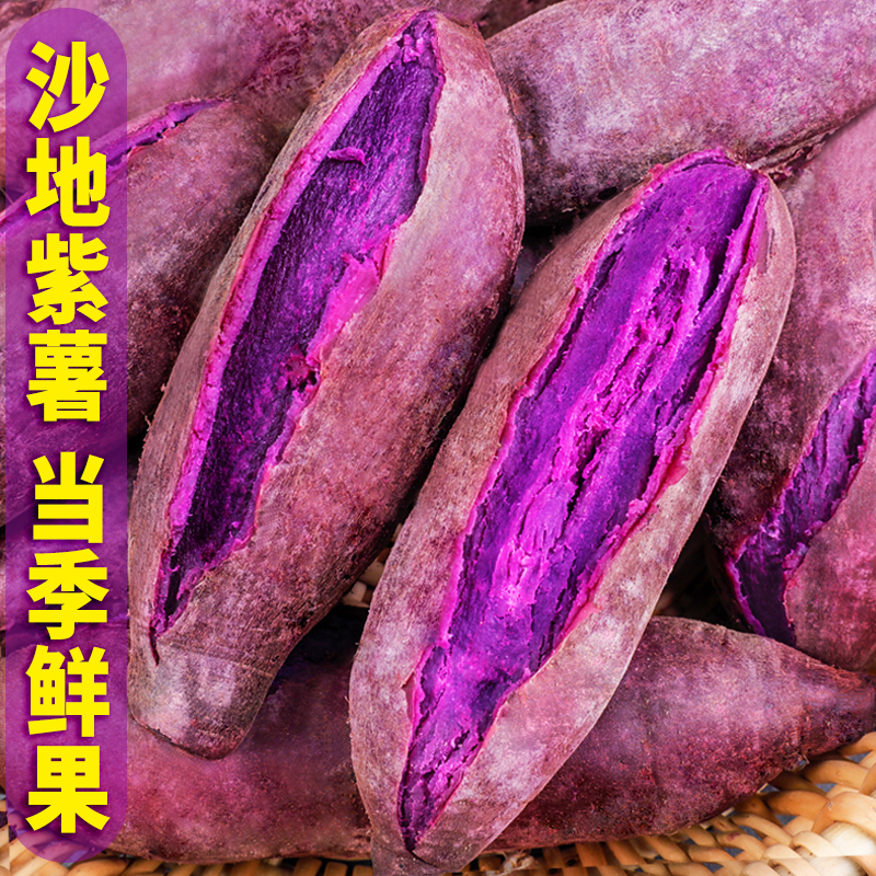 沂蒙山沙地紫罗兰紫薯2025年产地直发糯面粉甜地瓜健康粗粮