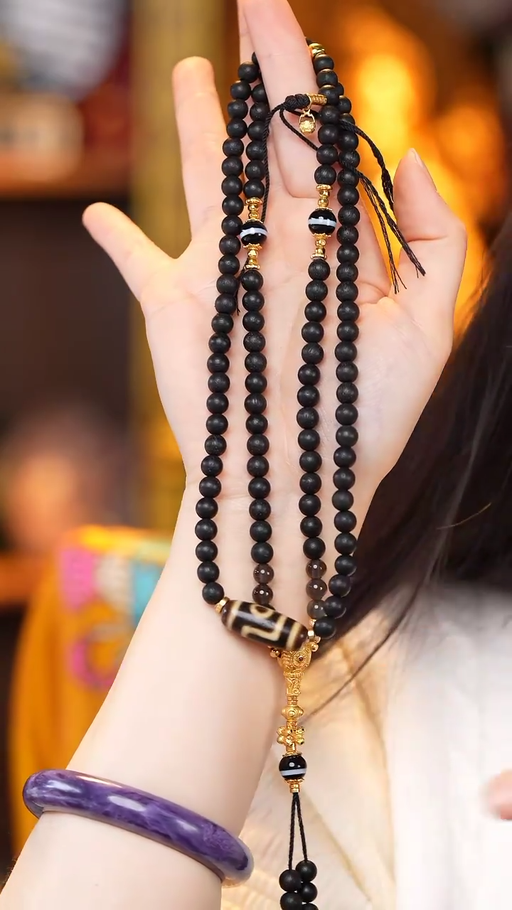 【闪购商品】玛瑙/玉髓颈饰未镶嵌Z27525二眼108横款锁骨链