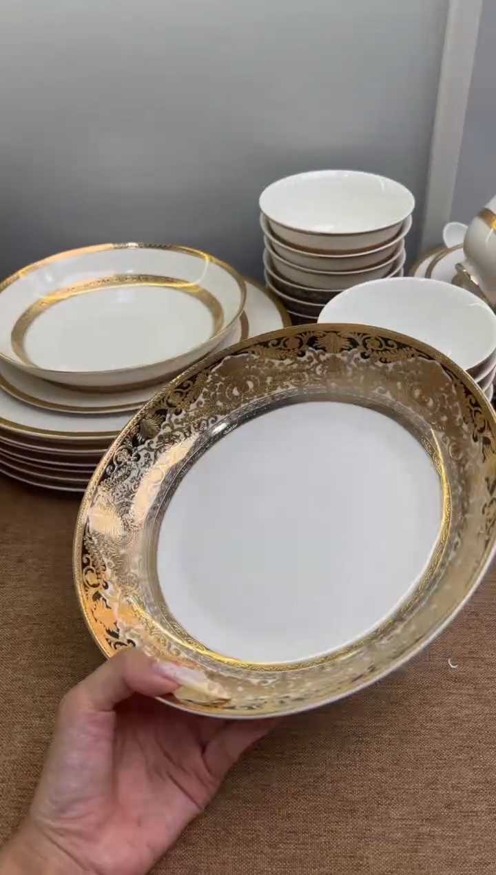 瓷片9寸深菜盘2个一单