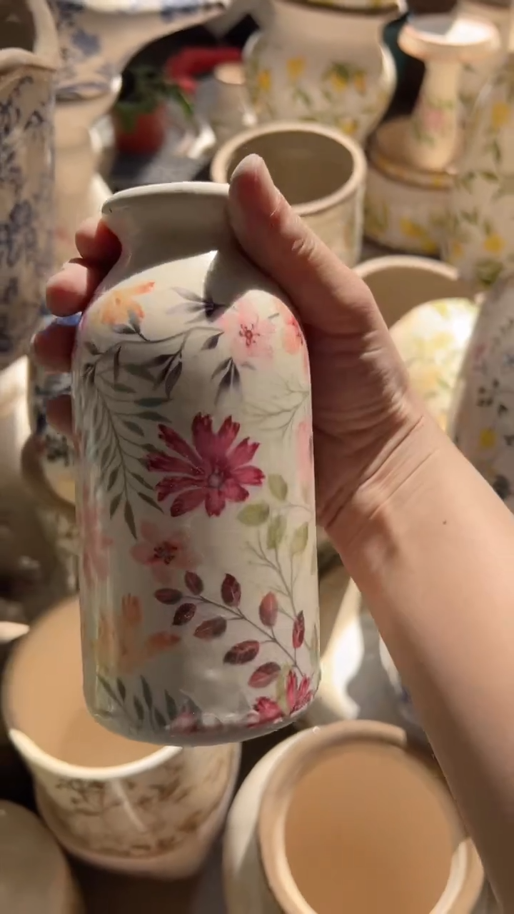 【闪购商品】陶瓷花盆高15.5cm内口3.5cm