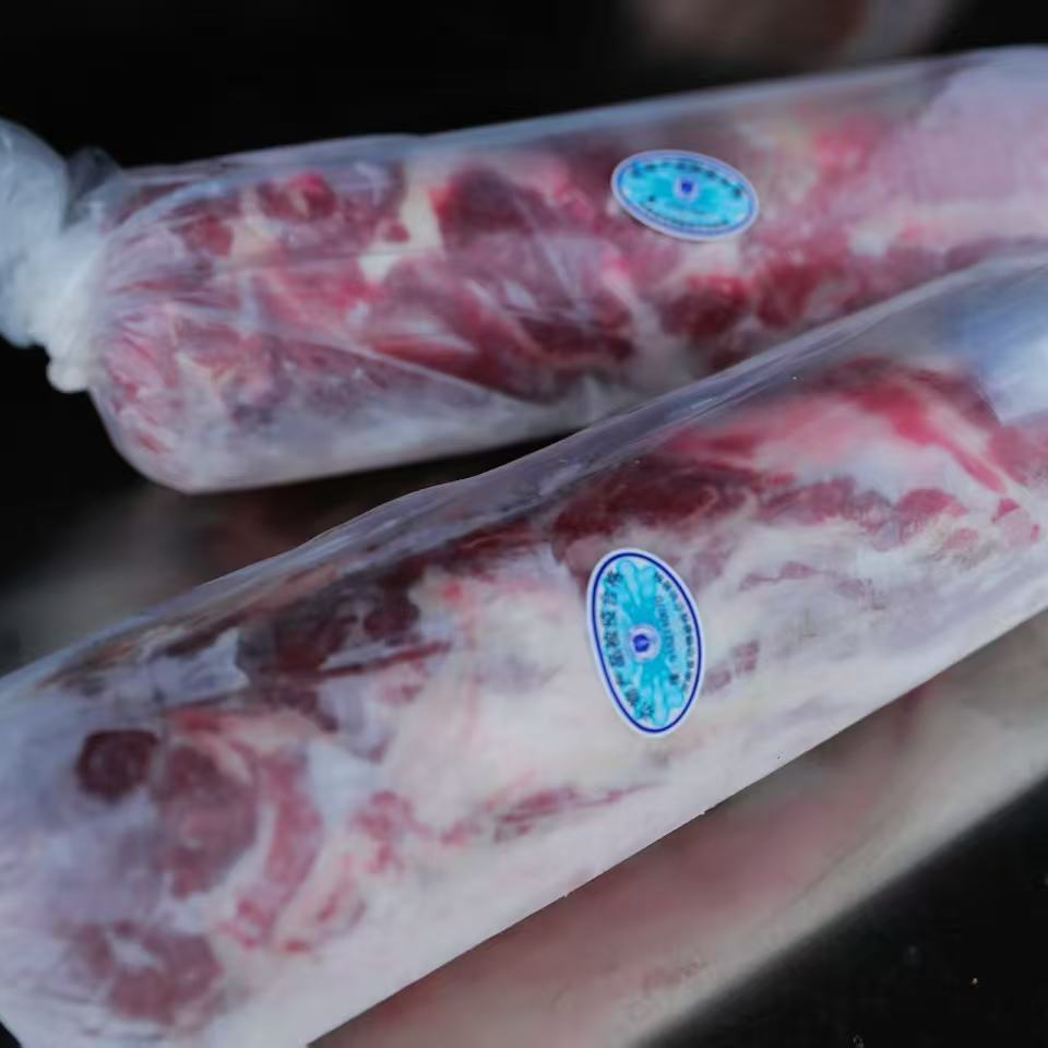 内蒙肥瘦相间羔羊肉卷整卷不切新鲜正宗涮火锅食材