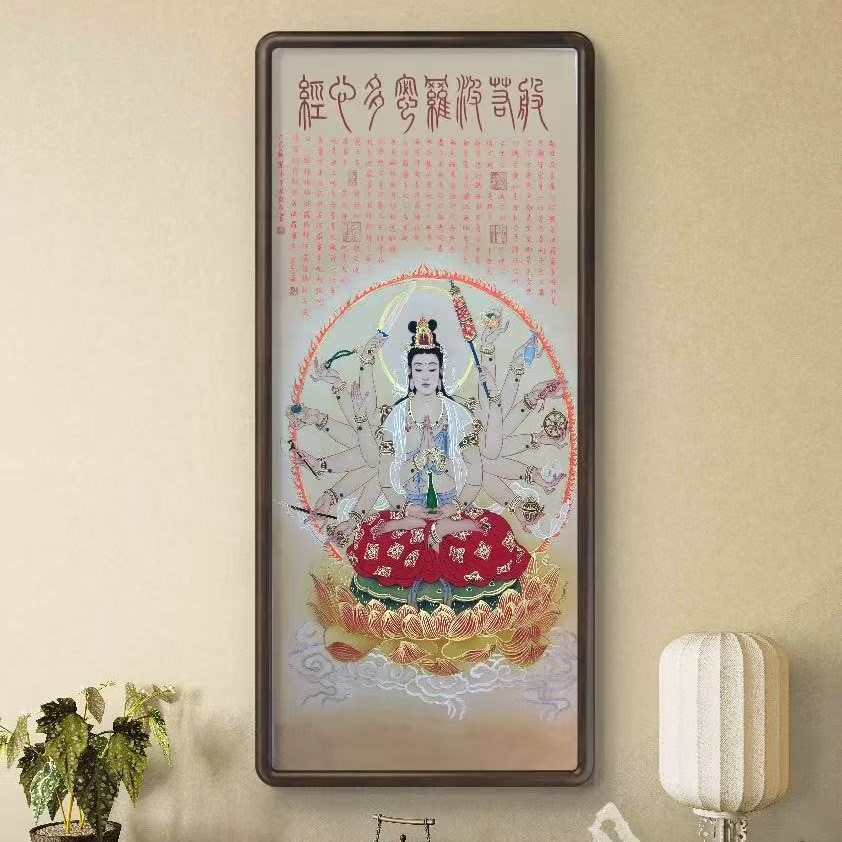 许婷婷展览代表作品----《千手七宝观音》