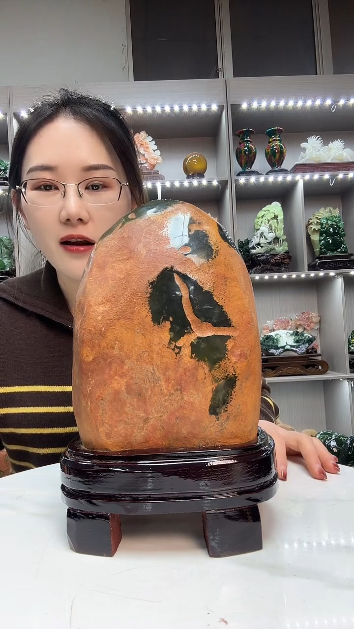 石材天然石材家居摆件办公室客厅玄关高档摆件