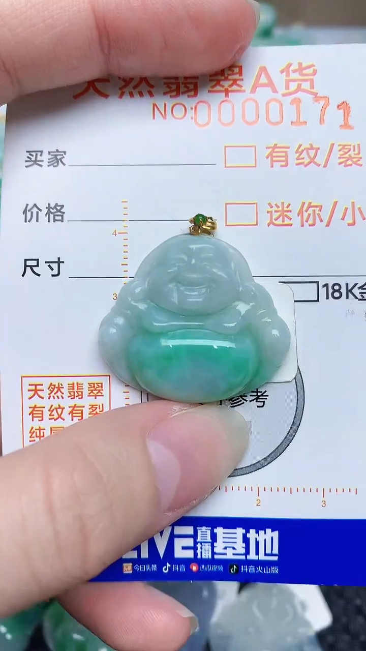 【闪购商品】翡翠颈饰18K金镶嵌4537834534