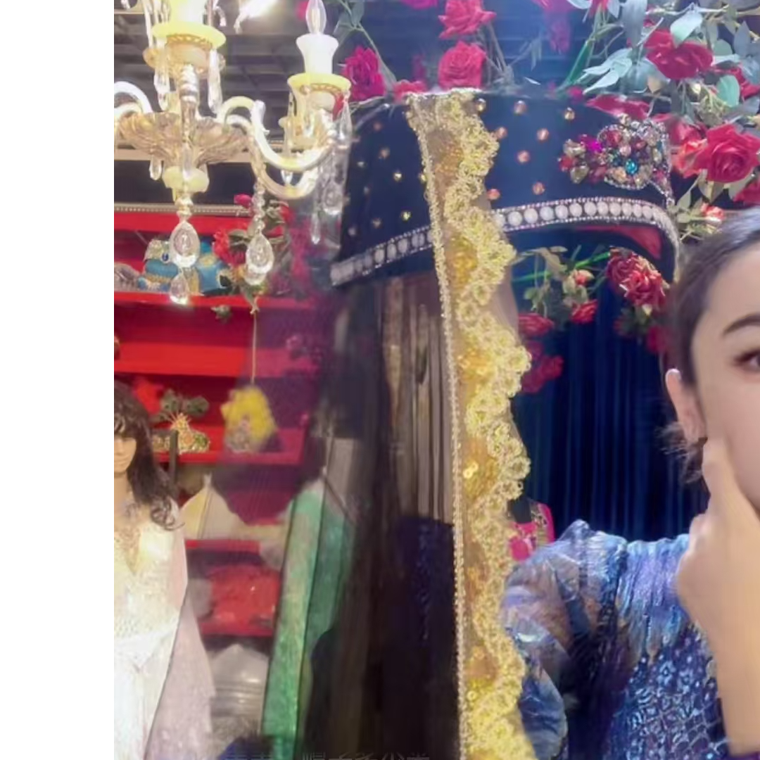 民族风舞蹈头饰配件头纱