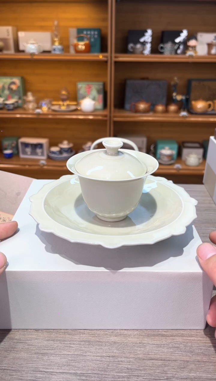【闪购商品】微瑕密合两才盖碗加密合壶承