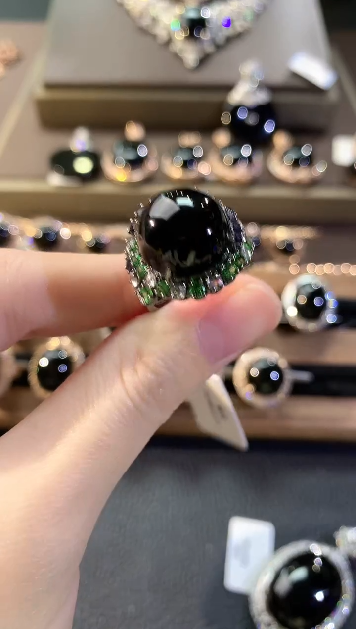 吊坠(不含链)18K金镶嵌翡翠清**梦冬日珠宝Q78